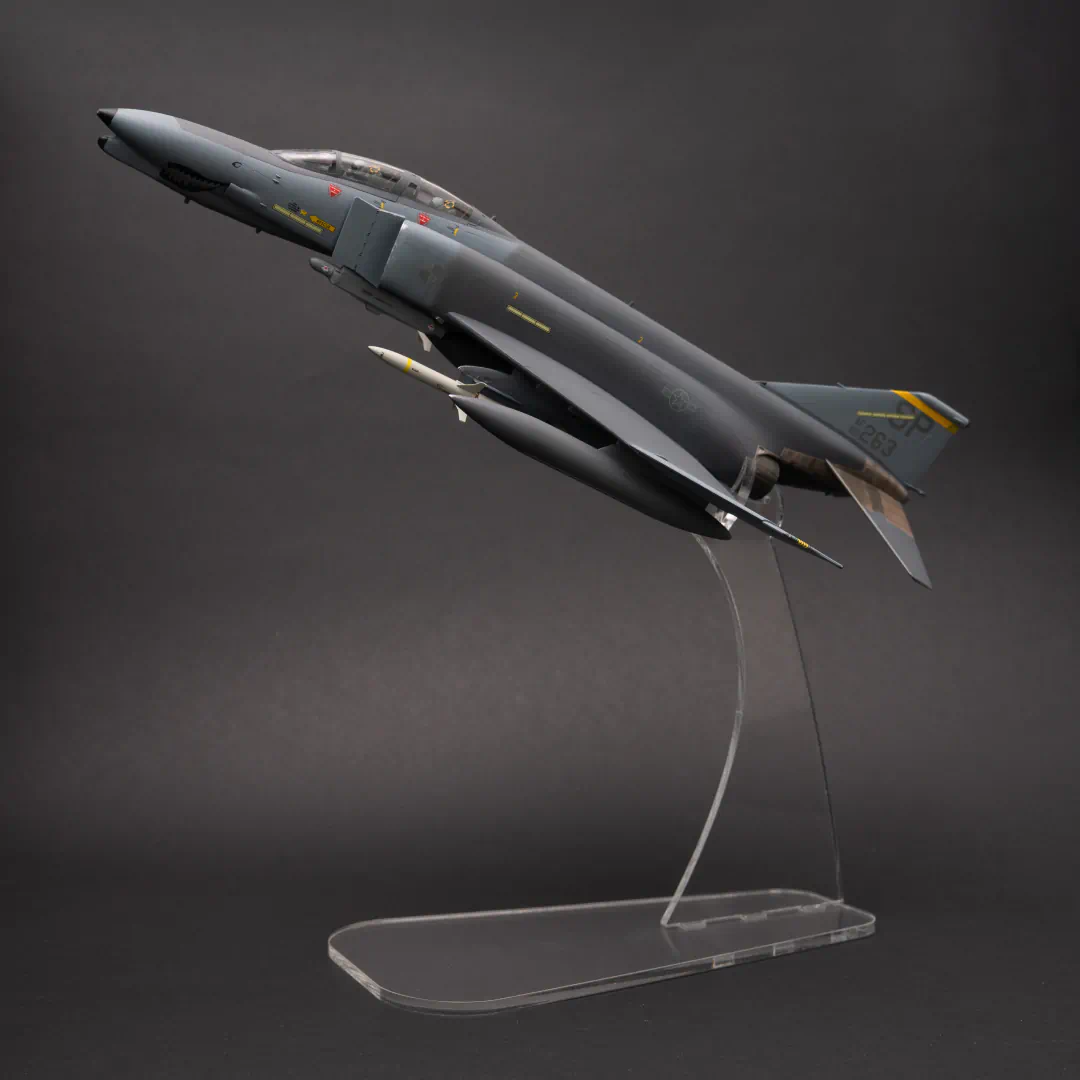 Supastands Phantom 1/48 acrylic display stand with model (view two)