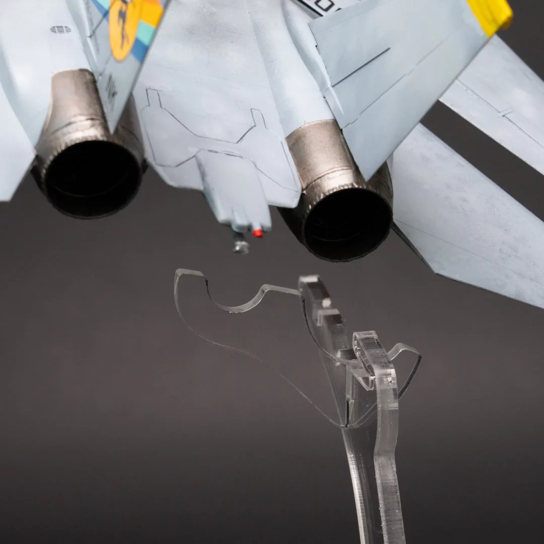 Supastands Tomcat 1/48 acrylic display stand mounting model view rear (retina)
